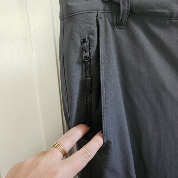 Eddie Bauer Adventure Snow Pants Gray Winter Fall Cold Fleece Lined Plus Size 16 - Picture 4 of 6